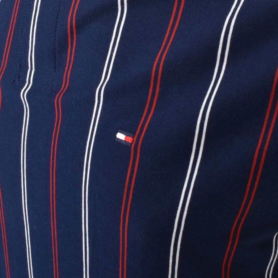 Tommy Hilfiger Vertical Stripe Polo T Shirt Navy